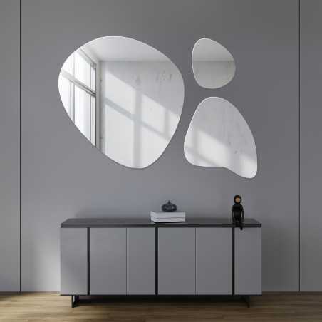Set de trois miroirs de forme irrégulière - FLORA