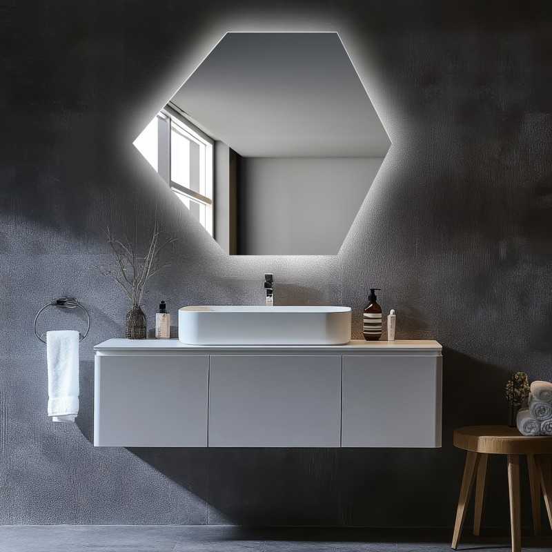 Miroir de forme géométrique avec éclairage - GEOME LED