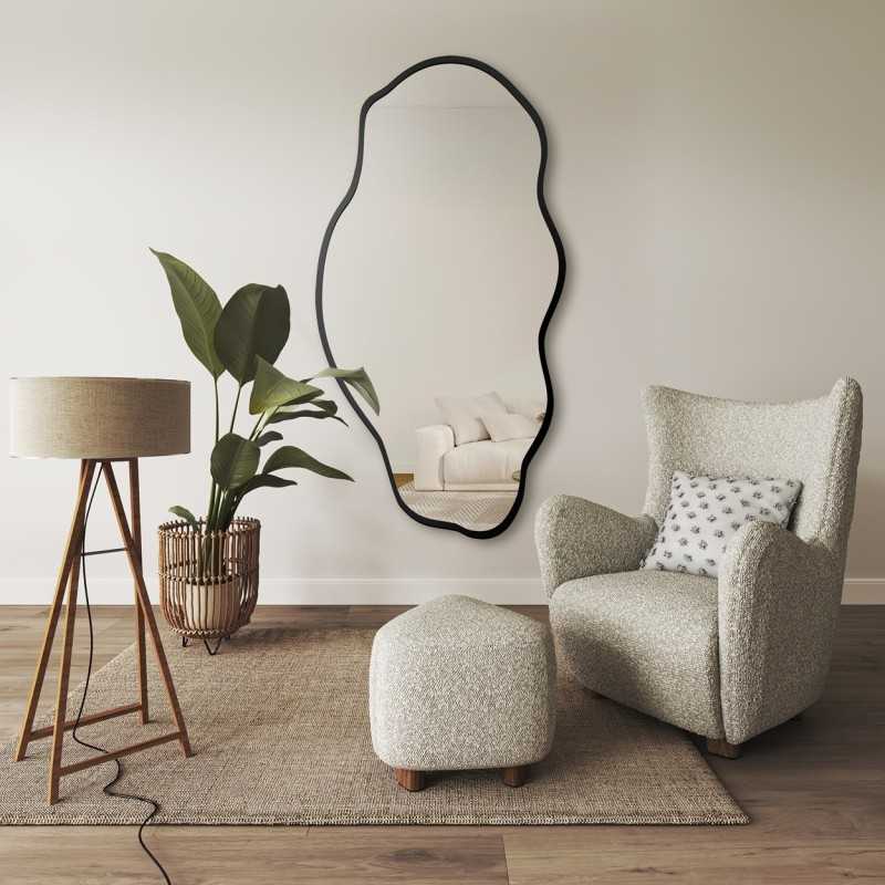 Miroir organique dans un cadre - LOLIT DANS UN CADRE