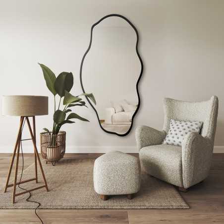 Miroir organique dans un cadre - LOLIT DANS UN CADRE