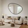 Miroir de forme irrégulière dans un cadre - OBSYDIAN DANS UN CADRE