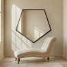 Miroir de forme géométrique dans un cadre - PENTA IN A FRAME