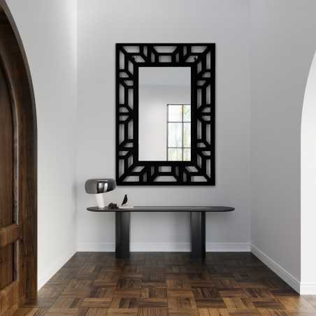 Miroir dans un cadre décoratif ajouré en MDF - ROZEL - couleur du cadre au choix