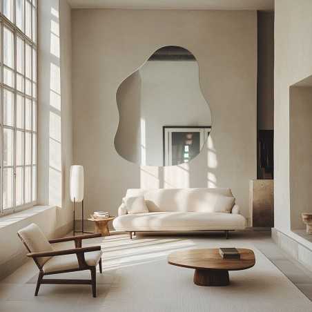 Decoratieve spiegel met organische vorm - STONE