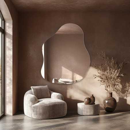 Decoratieve spiegel met organische vorm - STONE