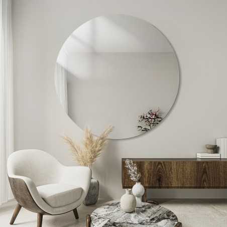 Ronde badkamerspiegel gepolijst - CIRKEL