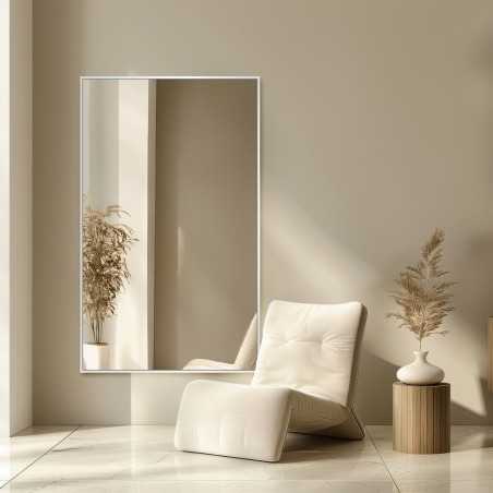 Rechthoekige spiegel in minimalistische gouden lijst- 1201 - lijstkleur naar keuze