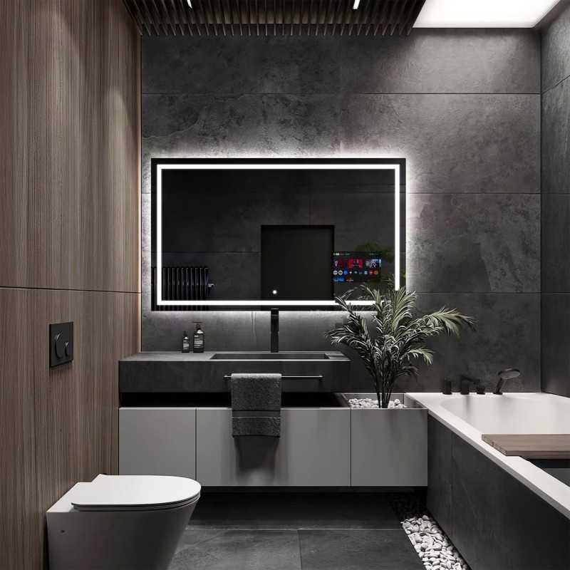 Miroir intelligent pour salle de bain avec éclairage - EMI SMART LED