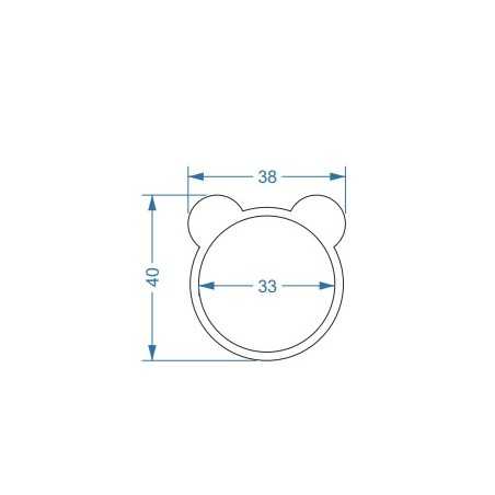 Miroir mural décoratif pour enfant dans un cadre en mdf - OURSON