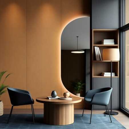 Miroir de forme irrégulière avec éclairage - NOE LED