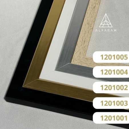 Rechthoekige spiegel in minimalistische gouden lijst- 1201 - lijstkleur naar keuze