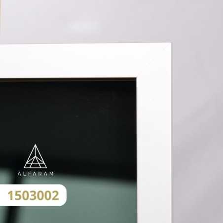 Miroir dans un cadre noir avec éclairage - 1503 LED - couleur du cadre au choix