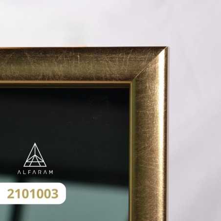 Moderne grote wandspiegel in houten lijst - 2101 - lijstkleur naar keuze