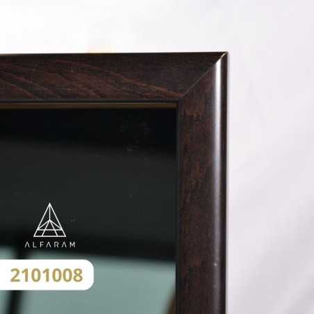 Moderne grote wandspiegel in houten lijst - 2101 - lijstkleur naar keuze