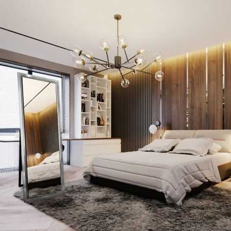 Staande kastspiegel in houten lijst - 5201 - lijstkleur naar keuze