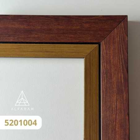 Miroir de penderie sur pied avec cadre en bois - 5201 - couleur du cadre au choix