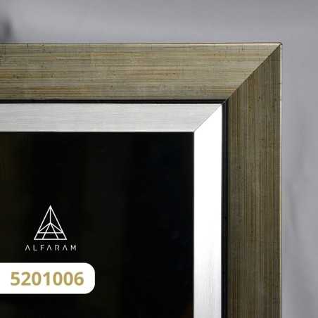 Miroir de penderie sur pied avec cadre en bois - 5201 - couleur du cadre au choix