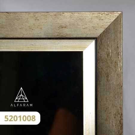 Miroir de penderie sur pied avec cadre en bois - 5201 - couleur du cadre au choix