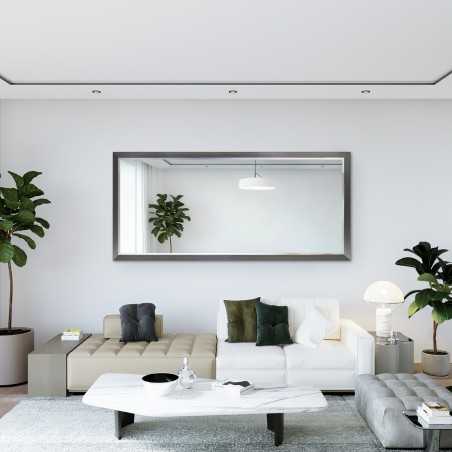 Miroir avec cadre élégant en bronze et argent - 5201002