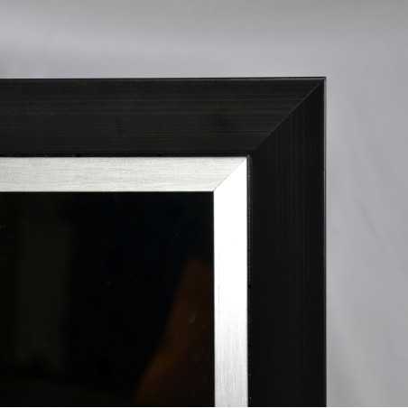 Miroir avec cadre élégant en bronze et argent - 5201002