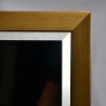 Spiegel in elegante goudzilver houten lijst - 5201011