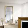 Spiegel in elegante goudzilver houten lijst - 5201011