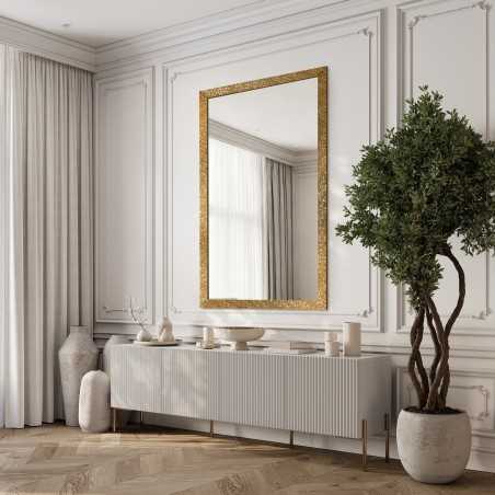 Miroir Glamour avec cadre doré brillant - 8002002