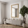 Miroir Glamour avec cadre doré brillant - 8002002