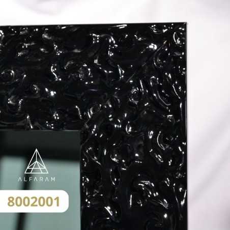 Glamour spiegel in rijk zwarte hoogglans lijst - 8002001