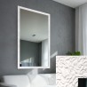 Miroir Glamour avec cadre blanc brillant - 8002004