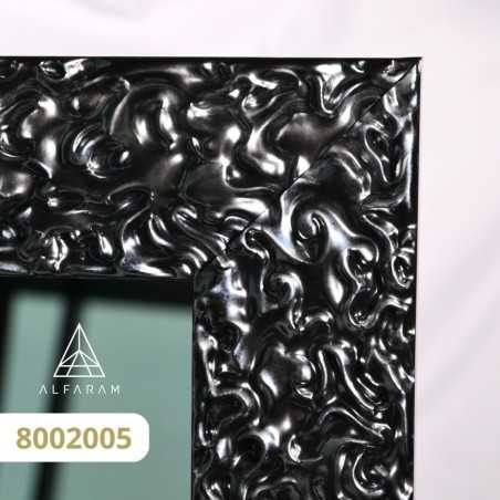 Miroir Glamour avec cadre graphite brillant - 8002005