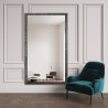 Miroir Glamour avec cadre graphite brillant - 8002005