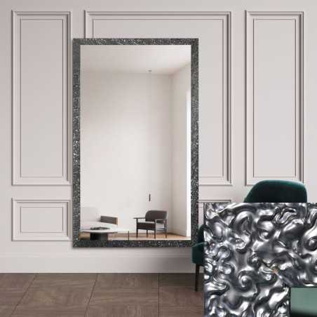 Miroir Glamour avec cadre graphite brillant - 8002005
