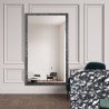Miroir Glamour avec cadre graphite brillant - 8002005