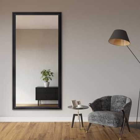 Miroir glamour avec cadre blanc - 6004004