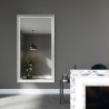Miroir dans un cadre en bois ornemental blanc - 5004001