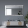 Miroir dans un cadre en bois ornemental blanc - 5004001