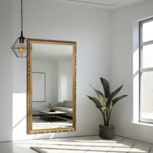 Miroir dans un cadre en bois ornemental doré - 5004003