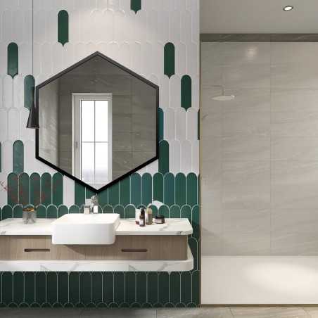 Miroir de forme géométrique dans un cadre - HEXA IN A FRAME