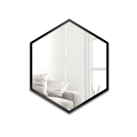 Miroir de forme géométrique dans un cadre - HEXA IN A FRAME