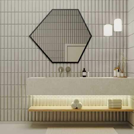 Miroir de forme géométrique dans un cadre - GEOME IN A FRAME