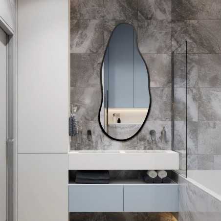 Miroir de forme organique dans un cadre - BARYT DANS UN CADRE