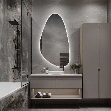 Onregelmatig gevormde spiegel met verlichting - SYDERYT LED