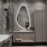 Onregelmatig gevormde spiegel met verlichting - SYDERYT LED