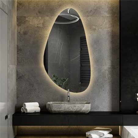 Onregelmatig gevormde spiegel met verlichting - SYDERYT LED