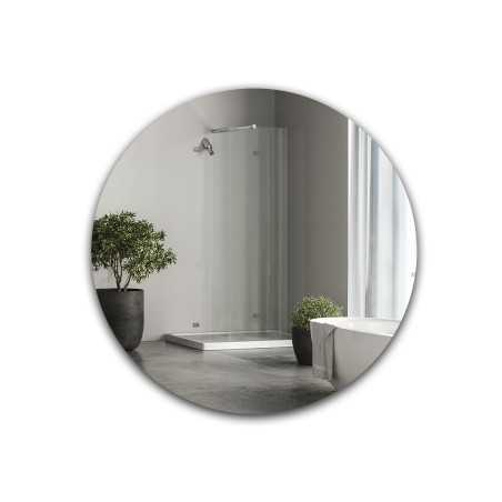 Miroir de salle de bain rond poli - CERCLE