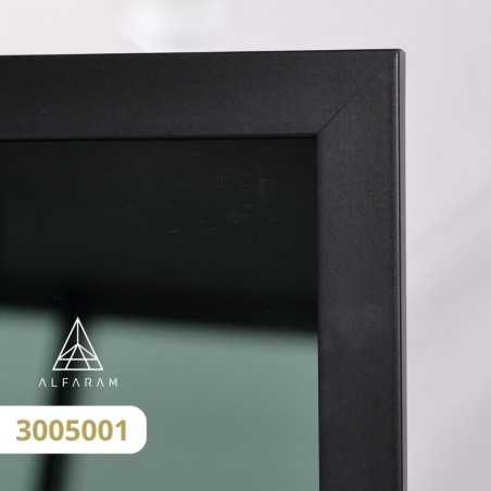 Miroir double debout avec cadre noir - ARIS - couleur du cadre au choix