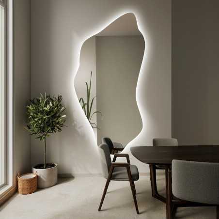 Spiegel met onregelmatige vorm en verlichting - PIENA LED