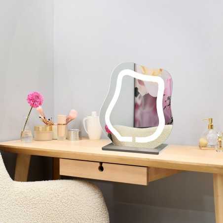 Cosmeticaspiegel met gezandstraalde verlichting - FLOW LED PETITE