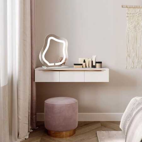 Miroir cosmétique avec éclairage sablé - FLOW LED PETITE